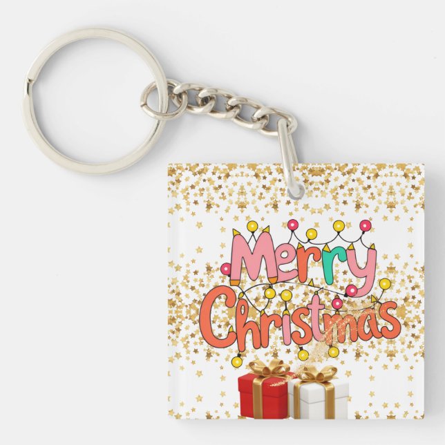 Porte-clefs Décoration de fête de Noël  (Devant)