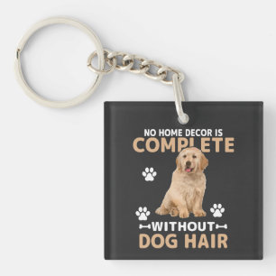 Porte-clefs Décoration de maison amusante avec poils de chien