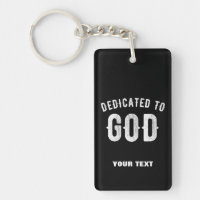 DÉDIÉ À DIEU PERSONNALISABLE COOL TEXTE BLANC