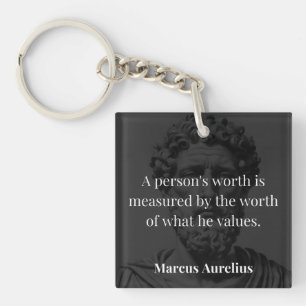 Porte-clefs Définir une valeur : Marcus Aurelius sur les valeu