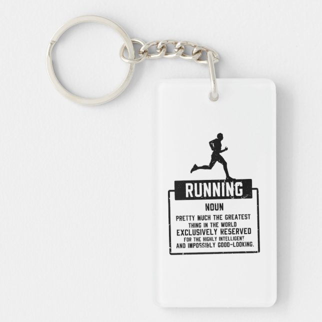 Porte-clefs Définition de course à pied (Devant)