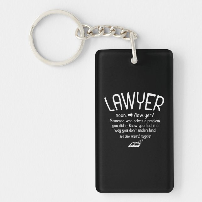 Porte-clefs Définition drôle de l'avocat (Devant)