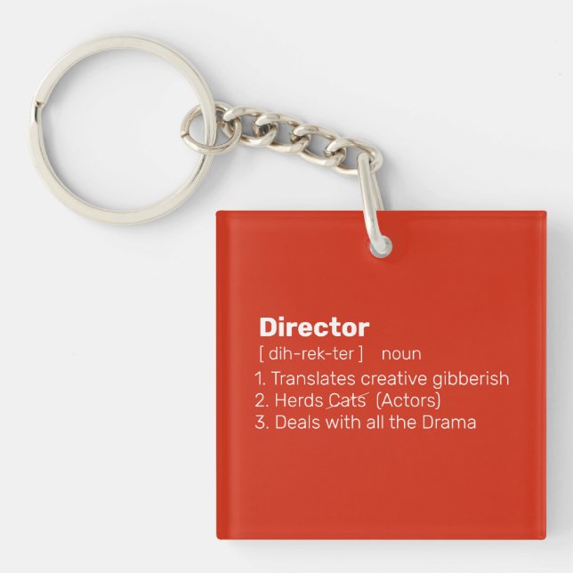 Porte-clefs Définition du directeur (Devant)