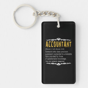Porte-clefs Définition Funny du comptable Cadeau personnalis