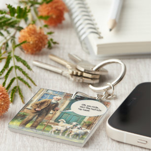 Porte-clefs Dégage de ma pelouse – Édition chèvre Rick London 