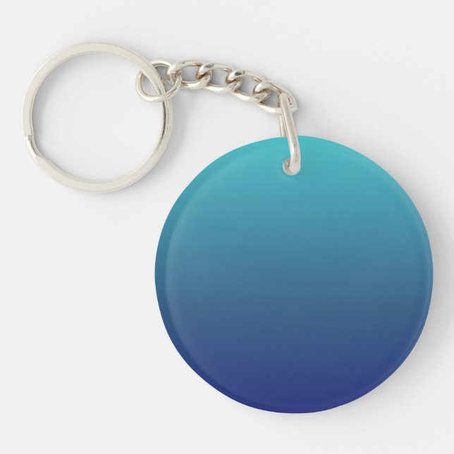 Porte-clefs dégradé bleu (Devant)