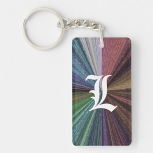 Porte-clefs Dégradé circulaire Terre arc-en-ciel