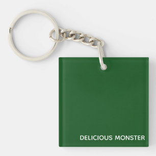 Porte-clefs Delicious Monster green color name