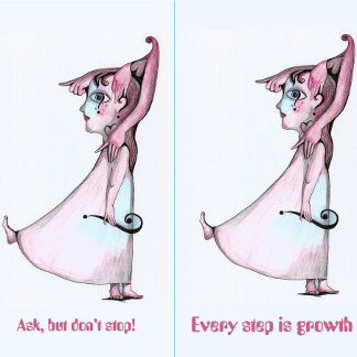 Porte-clefs Demander mais ne pas arrêter