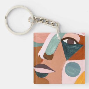 Porte-clefs Demi de visage de Geo