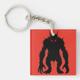 Porte-clefs Démon de l'ombre Monstre Yeux Rouges Horreur cadea