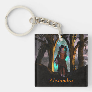 Porte-clefs Déplaisante et mignonne fille d'Halloween