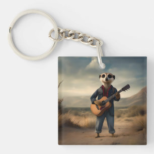 Porte-clefs Desert Blues : Une confiture de guitare Denim de M