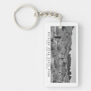 Porte-clefs Désert de l'Arizona noir et blanc Customisé