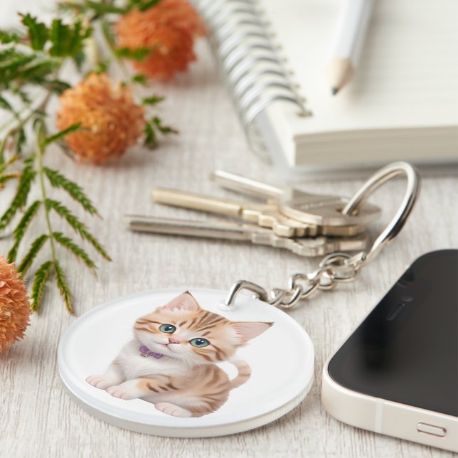Porte-clefs Design adorable Baby Kitten (Devant Droit)