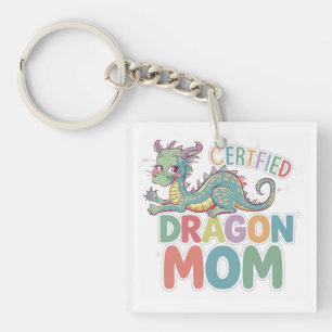 Porte-clefs Design coloré Certified Dragon maman