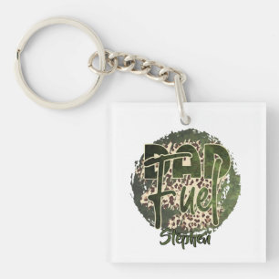 Porte-clefs Design de camouflage de carburant papa - Inspiré p