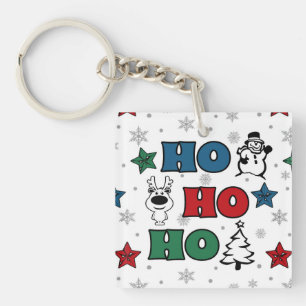 Porte-clefs Design de Noël Ho-Ho-Ho