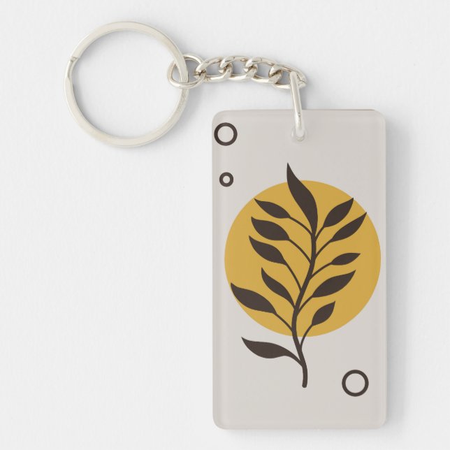 Porte-clefs Design floral (Devant)