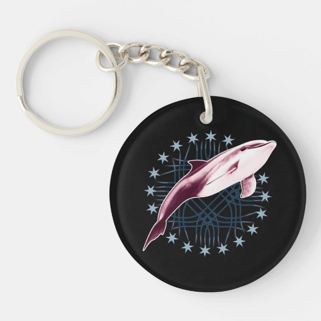 Porte-clefs Design graphique Dolphin Slick (Devant)