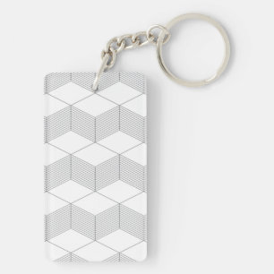 Porte-clefs Design graphique moderne, simple, urbain, tendance