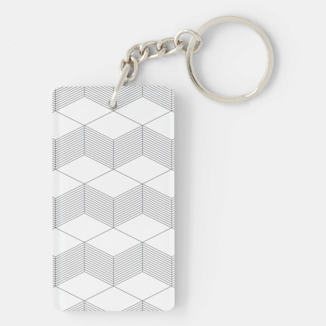 Porte-clefs Design graphique moderne, simple, urbain, tendance (Dos)
