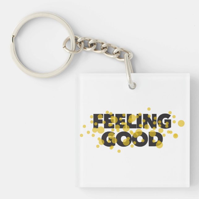 Porte-clefs Design moderne, ludique, gai du Feeling Good (Devant)