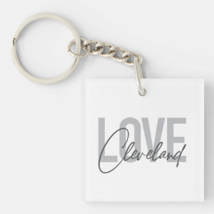 Porte-clefs Design moderne, simple, urbain, cool Love Clevelan