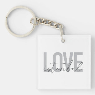 Porte-clefs Design moderne, simple, urbain, tendance Love Ista