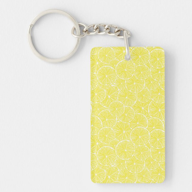 Porte-clefs Design motif de tranches de citron (Devant)
