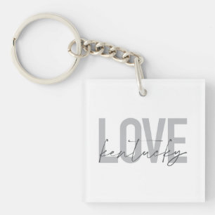 Porte-clefs Design simple, moderne, urbain, cool Love Kentucky
