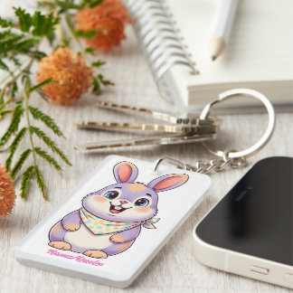 Porte-clefs Dessin animé mignon de lapin de Pâques