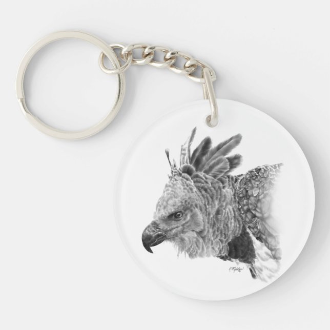 Porte-clefs Dessin d'aigle (Devant)