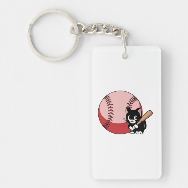 Porte-clefs Dessin de baseball (Devant)