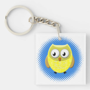 Porte-clefs Dessin de bébé hibou