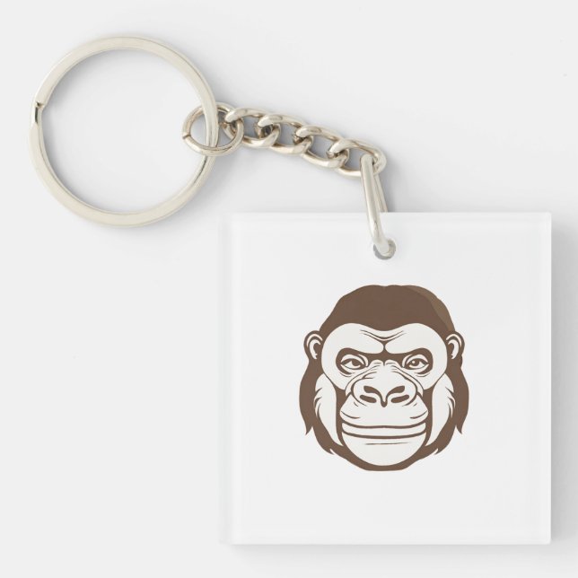 Porte-clefs Dessin de dessin de Gorilla (Devant)