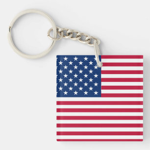 Porte-clefs Dessin de fierté du drapeau américain USA