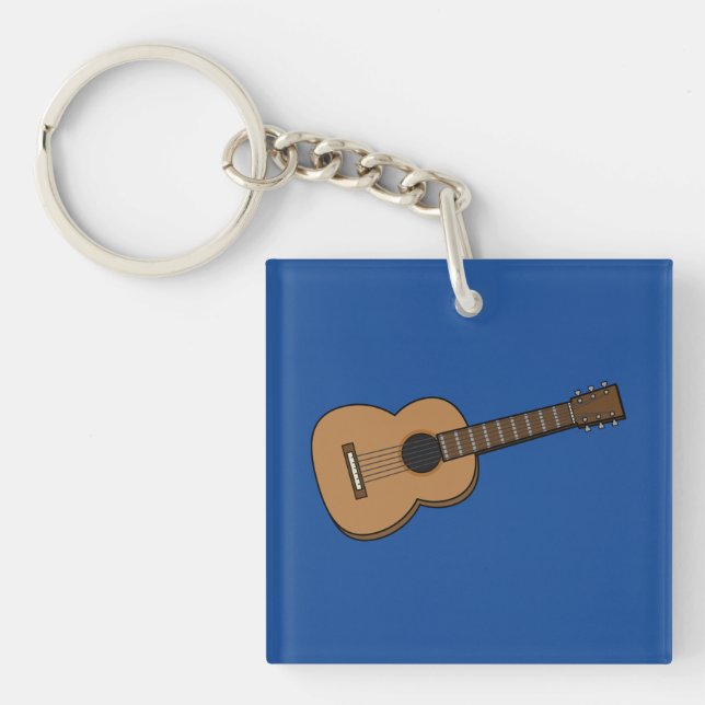 Porte-clefs Dessin de guitare (Devant)
