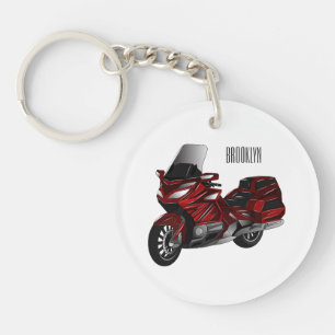 Porte-clefs Dessin de moto de tourisme