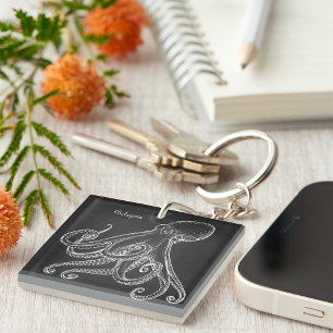 Porte-clefs Dessin de pieuvre