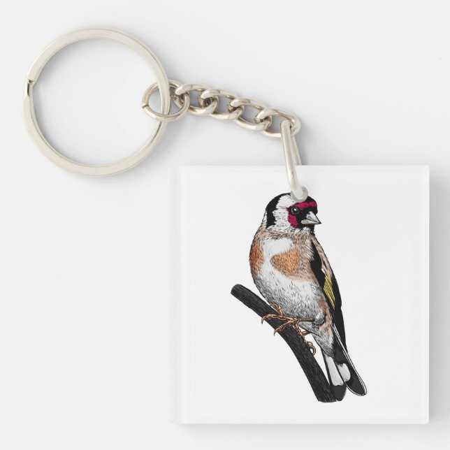 Porte-clefs Dessin Goldfinch (Devant)