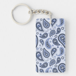 Porte-clefs Dessin imprimé floral paisley complexe