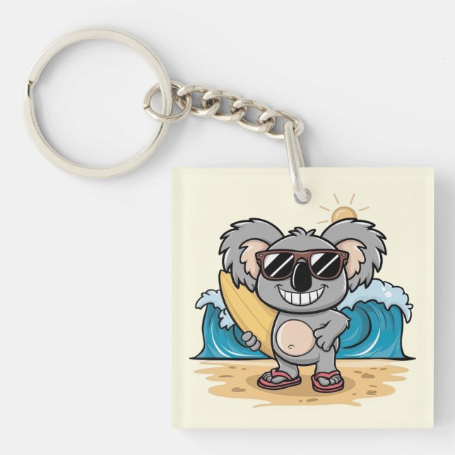 Porte-clefs Dessin Koala (Devant)