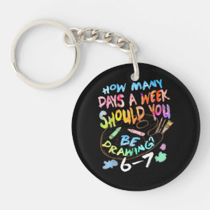 Porte-clefs Dessinateur de croquis drôles