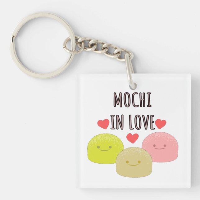 Porte-clefs Dessins de dessin mignon Mochi (Devant)
