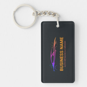 Porte-clefs Détail automobile et lavage de voiture personnalis
