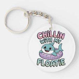 Porte-clefs Détente avec mon flotteur Bébé Requin Enfants