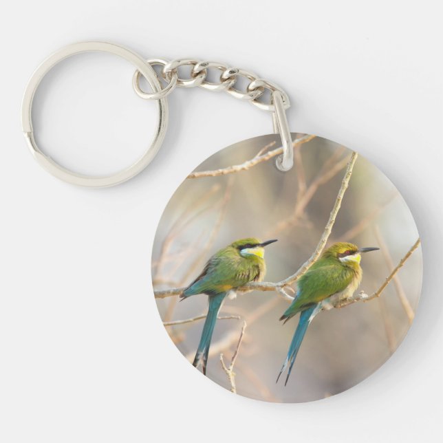 Porte-clefs Deux Bee-eaters (Devant)