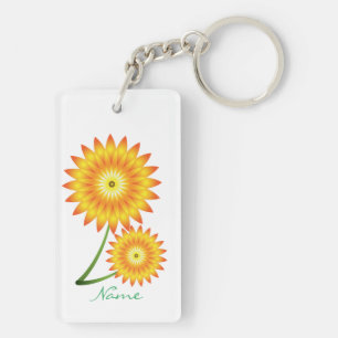 Porte-clefs Deux Plantes de tournesol Thunder_Cove