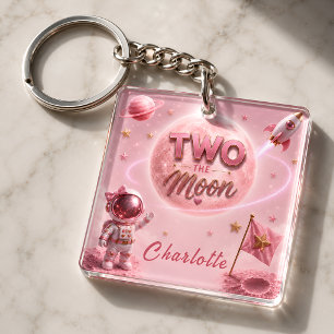 Porte-clefs Deux Vers La Lune Anniversaire